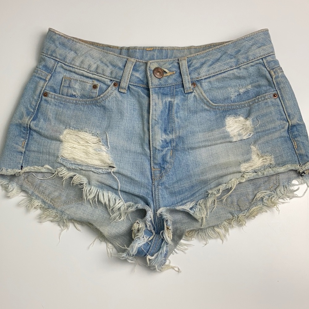 Divided Shorts with Rips